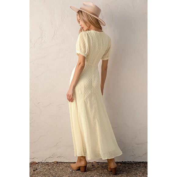 Lulu's Cream Drop Waist Dress - Picture 5 of 13